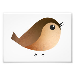 Spatzen-Vogel-Cartoon  Fotodruck