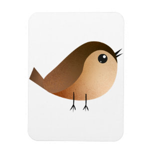 Spatzen-Vogel-Cartoon Magnet