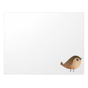 Spatzen-Vogel-Cartoon Notizblock