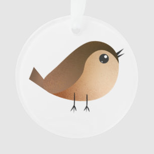 Spatzen-Vogel-Cartoon Ornament