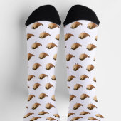Spatzen-Vogel-Cartoon Socken (Oben)