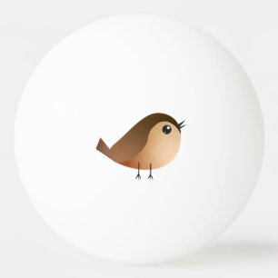 Spatzen-Vogel-Cartoon Tischtennisball