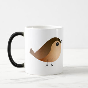 Spatzen-Vogel-Cartoon Verwandlungstasse
