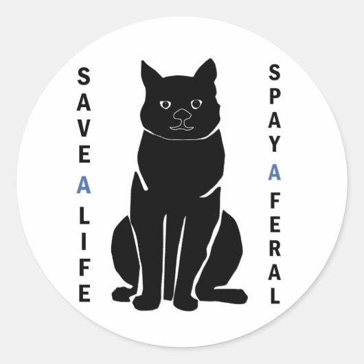 Spay a Feral Sticker (Vorderseite)