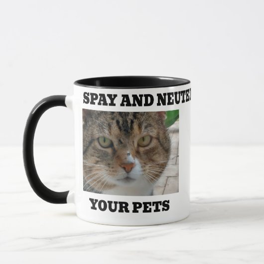 Spay and Neuter  Your Pets Mug Tasse (Links)