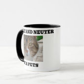 Spay and Neuter  Your Pets Mug Tasse (Vorderseite Links)