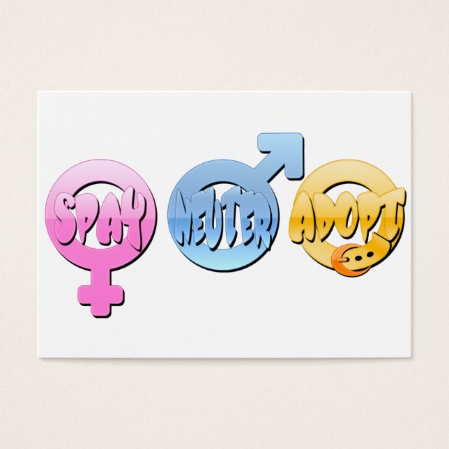 Spay Neuter Adoptier (Vorderseite)
