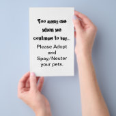 Spay Neuter Adoptier Flyer (Handgriff)