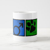 Spay-Neuter-Adoptiert-Liebe Jumbo-Tasse (Vorderseite)