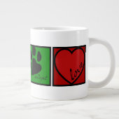 Spay-Neuter-Adoptiert-Liebe Jumbo-Tasse (Rechts)