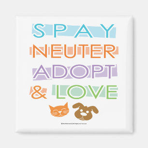 Spay Neuter Adoptiert Liebe Magnet