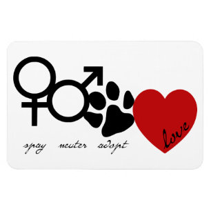 Spay-Neuter-Adoptiert-Liebe Magnet