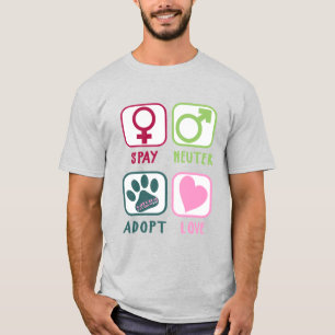 Spay Neuter Adoptiert Liebe T-Shirt