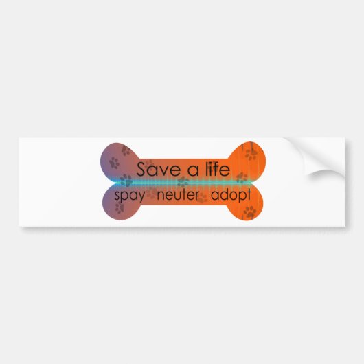 spay Neutrum adoptieren Autoaufkleber (Vorne)