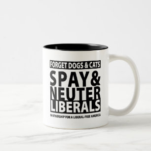 Spay u. neutralisieren Sie Liberale Zweifarbige Tasse
