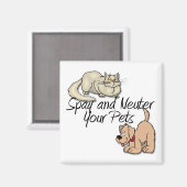 Spay und Neuter Ihre Haustiere Magnet (Vorderseite/Rückseite)