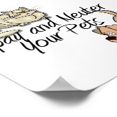 Spay und Neuter Ihre Haustiere Poster (Ecke)