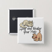 Spay und neutralisieren Sie Ihre Haustiere Button (Vorne & Hinten)