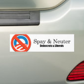 Spay und neutralisieren Sie Liberale Autoaufkleber (Auf Auto)