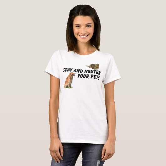 Spay und neutralisieren Sie T-Shirt (Vorne ganz)