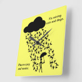 "Spay und neutralisieren Sie" Wanduhr (Winkel)