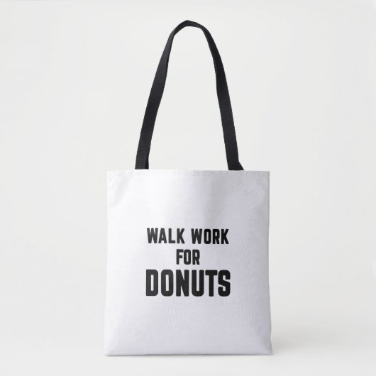 Spazierarbeit für Donuts Tasche (Vorderseite)