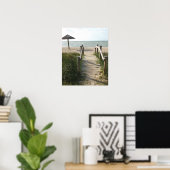 Spazieren Sie auf der Strandpromenade Poster (Heimbüro)