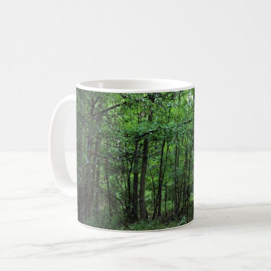 Spazieren Sie durch den Wald, Chester, South Carol Kaffeetasse (Vorderseite Links)
