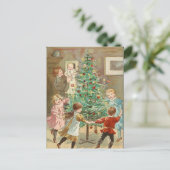 Spazieren Sie durch den Weihnachtsbaum von Jenny N Postkarte (Stehend Vorderseite)