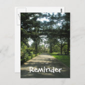 Spazieren Sie durch die Park Erinnerung Card Postkarte (Vorne/Hinten)