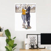 Spazieren Sie durch die Stadt Poster (Heimbüro)