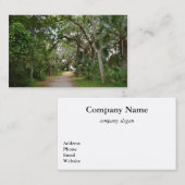 Spazieren Sie durch die Visitenkarten für das Wood Visitenkarte (Vorne/Hinten)