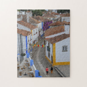 Spazieren Sie durch Obidos, Portugal Puzzle