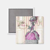 Spazieren Sie entlang der Champs-Élysées Magnet (Vorderseite/Rückseite)