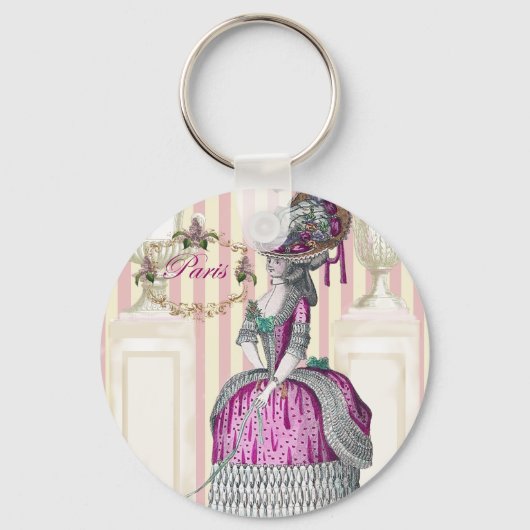 Spazieren Sie entlang der Champs-Élysées Schlüsselanhänger (Vorderseite)