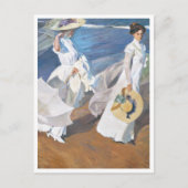 Spazieren Sie entlang der Küste, Joaquín Sorolla Postkarte (Vorderseite)