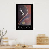 Spazieren Sie Ihr Wegplakat Poster (Küche)