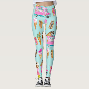 Spazieren Sie in den Leggings der Eisdiele