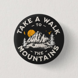 Spazieren Sie zu den Bergen im Freien Button