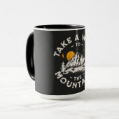 Spazieren Sie zu den Bergen im Freien Tasse (Vorderseite Links)
