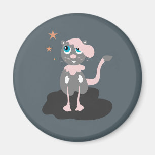 Spazierende Katze Magnet