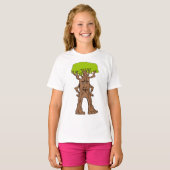 Spazierender Baum Charakter Fantasy Baum Kreatur T-Shirt (Vorne ganz)