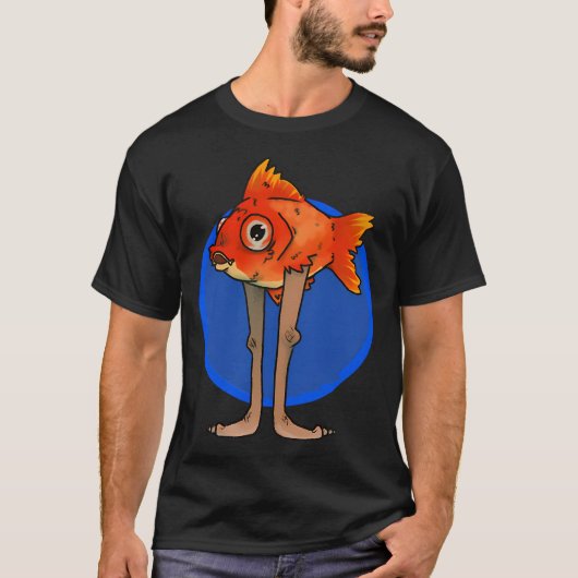Spazierender Goldfisch T-Shirt (Vorderseite)