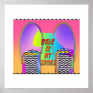 Spazierengehen in meinem Schuhposter Poster