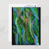 Spaziergang am Fluss Postkarte (Vorne/Hinten)