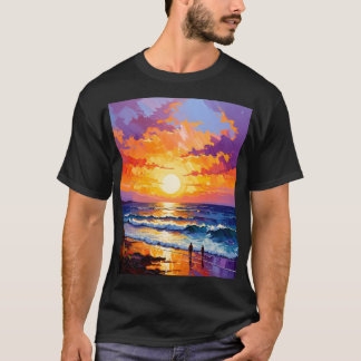 Spaziergang am Goldenen Horizont T-Shirt