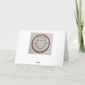 Spaziergang am Strand des Ozeans Karte (Rückseite)