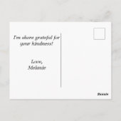 Spaziergang am Strand Postkarte (Rückseite)