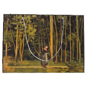 Spaziergang am Waldrand (von Ferdinand Hodler) Große Geschenktüte (Rückseite)