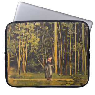 Spaziergang am Waldrand (von Ferdinand Hodler) Laptopschutzhülle